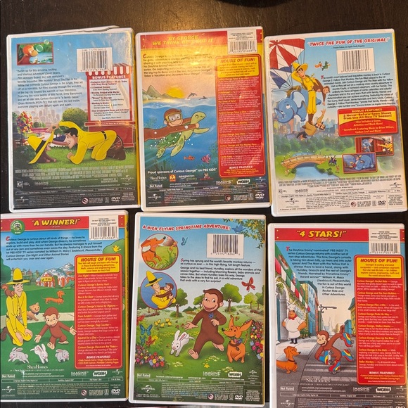 Curious George 6 DVD Bundle - Picture 2 of 2
